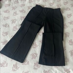 Black Wide-Leg Trousers